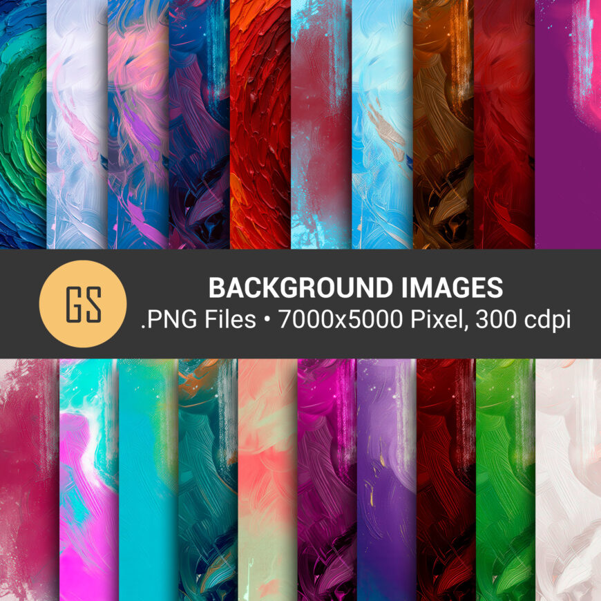 29 Abstract Painterly Background Textures: High Resolution PNG Digital Download (7000x5000 px)